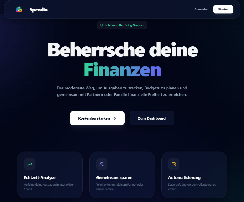 Spendio Finanzplaner Preview